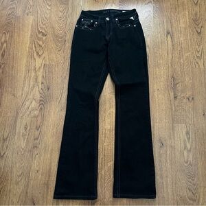 Sexy Couture Women's Black Jeans size 1 Bootcut Jeans embellished denim